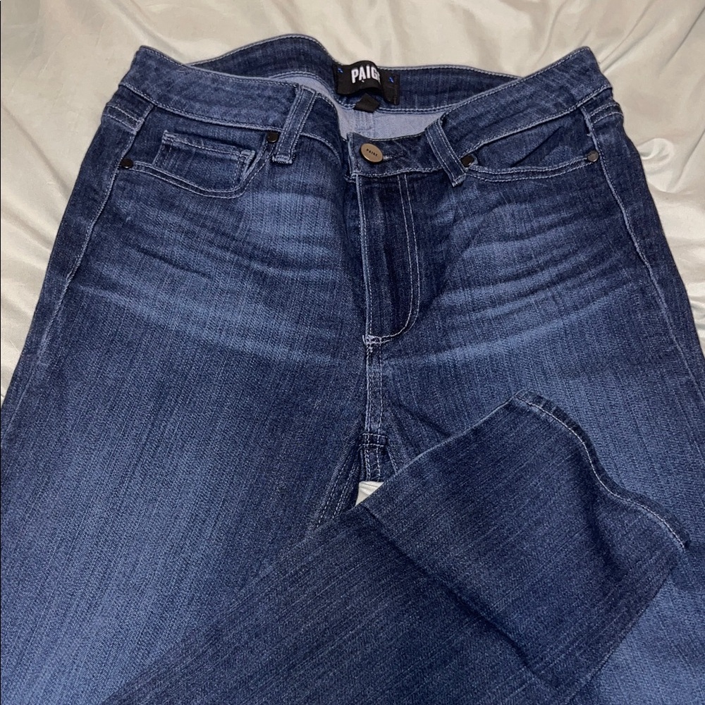 PAIGE Dark Blue Women Jeans